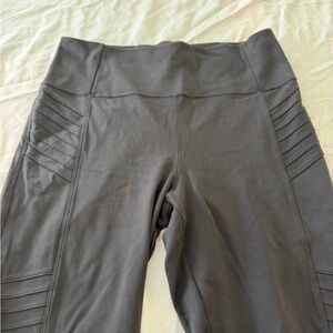 Athleta Black Delancey Moto Leggings